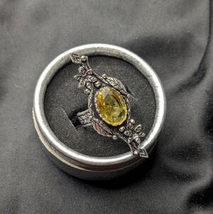 Handcrafted Unique Citrine Ring (7.75)